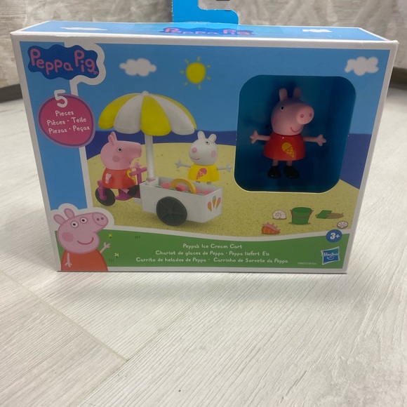 Peppa Pig Other - Peppa Pig Ice Cream Cart Playset with Yellow Umbrella